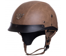 Мотошлем для чоппера KCO 318 XL(61-62) Коричневый