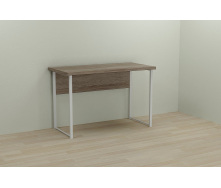 Комп'ютерний стіл Ferrum-decor Сем 75x160x140 білий ДСП Дуб Сонома Труфель 32мм