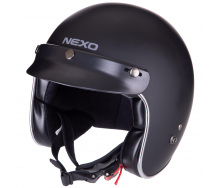 Мотошолом для чопера NEXO ECE22-05 полікарбонат, фіберглас, р-р XL Чорний (PT1171)