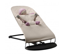 Змінний чохол SBT group на шезлонг Baby Bjorn Balance Soft у клітку бавовна Бежева (BBS-00-12)