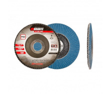 Диск шліфувальний пелюстковий конусний ZIRCONIA Т29 зерно 80 125*22 мм Granite GM (8-32-080)