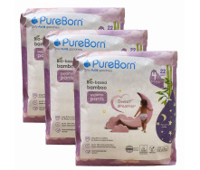 Нічні підгузки - трусики Pure Born 4 (9-15 кг) 66 шт