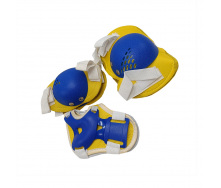 Комплект захисний дитячий Bambi MS 0032-2(Yellow) М наколінники, налокітники, зап'ястя