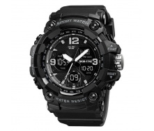 Годинник наручний чоловічий Skmei 1742 Black 1742BK (17167-hbr)