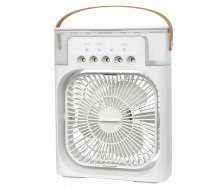 Настільний вентилятор No Brand з зволожувачем повітря Air Cooler Fan з USB та LED підсвічуванням 21x26x9 см Білий (2104618501)
