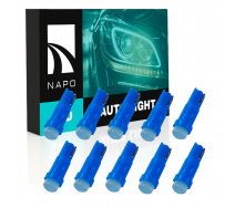 Комплект світлодіодних ламп Napo LED T5-1led-A T5 W1,2W 10 шт Синій (2441247979)