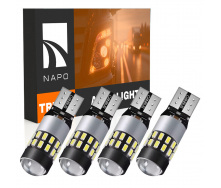 Комплект світлодіодних ламп для вантажівок Napo Truck T10-3014-30smd W5W T10 24V 4 шт Білий (2495422706)