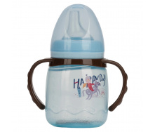 Поїльник з силіконовим носиком Mega Zayka MGZ-0314 (Blue) 180 мл