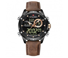 Тактичний водостійкий кварцовий годинник NaviForce Pride black