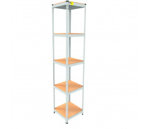 Металевий стелаж Emby Light Series 2400х450x450 мм 5 полиць ДСП до 100 кг