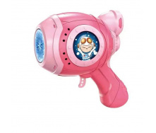 Іграшковий дитячий пістолет який генерує бульбашки Dino Bubble Gun рожевий (AUAU07)