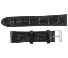 Ремінець для годинника зі шкіри Mykhail Ikhtyar 20 мм Чорний (S529-20S black)