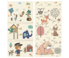 Игровой термо коврик двухсторонний в сумке No Brand Baby Home Textile EVA 180х120х0.8 см Разноцветный (109953)