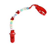 Тримач для пустушки Baby Mega Zayka MGZ-0503(Red) 34 см