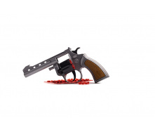 Игрушечный револьвер с пистонами Mr. K Golden Gun 237GG