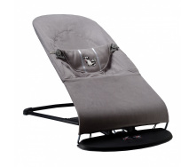Шезлонг-гойдалка дитяча SBT Group BABY Balance Soft 68х38х60 см Темно-сірий (BBS-05-00)