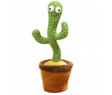 Інтерактивний плюшевий танцюючий кактус Funny Toys Dancing Light Cactus з різнобарвним підсвічуванням