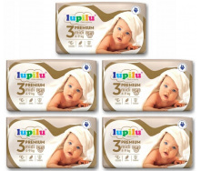 Підгузники Lupilu Premium Midi Розмір 3, Вага 4-9 кг, 270 шт (5 упаковок)