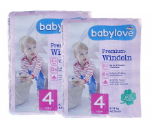 Дитячі одноразові підгузники Babylove Premium 4 maxi 8-14 кг 84 шт