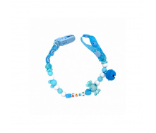 Ланцюжок для пустушки Mega Zayka MGZ-0500(Blue) з дзвіночком