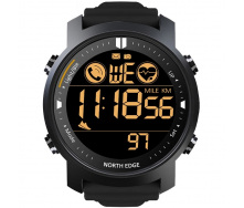 Наручний годинник чоловічий North Edge Laker Black 5BAR Чорний (2704)