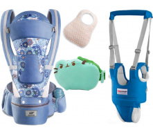 Хипсит Baby Carrier эрго-рюкзак кенгуру переноска 6 в 1 игрушка Пушин кот дракон (vol-1898) Синий