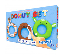 Набор для креативного творчества Donut Set HEROES TM Moon Light Clay 70089 легкий прыгающий пластилин