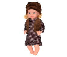 Детская кукла Яринка Bambi M 5602 на аинском языке Коричневое платье