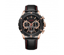 Годинник Megir Gold Black MG2070 (ML2070GRE-BK-1N0)
