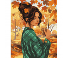 Картина за номерами Santi Осіння кава 40*50 см (954689)