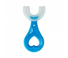 Дитяча Зубна щітка-капа Mega Zayka MGZ-0704(Blue) з обмежувачем