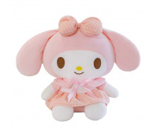М'яка іграшка плюшева Hello Kitty аніме Куромі Май Мелоді в рожевій сукні 85 см Рожево-білий (1013)