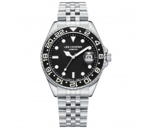 Наручний годинник чоловічий Lee Cooper Daytona Black Сріблястий (3430)