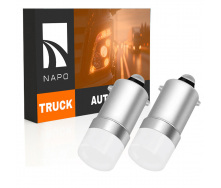 Комплект світлодіодних ламп для вантажівок Napo Truck BA9S-3030-1smd 24V T4W Ba9s 2 шт Білий (2540025159)