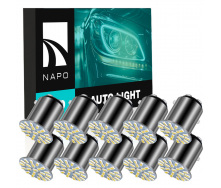 Комплект світлодіодних ламп Napo LED 1157-3014-22smd P21/5W 1157 BAU15S 10 шт Білий (2522244494)