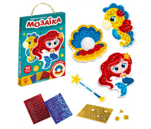 Набор для творчества Блестящая мозаика Русалочка укр Vladi Toys (VT4511-06)
