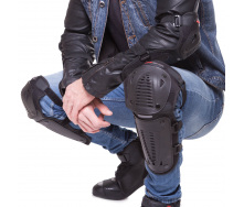 Комплект мотозащиты Pro-biker P-09 колено голень + предплечье локоть 4шт Черный