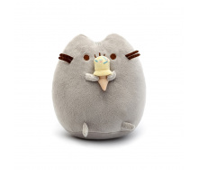 Мягкая игрушка S&T Pusheen cat с мороженым 18 см Gray (vol-68)