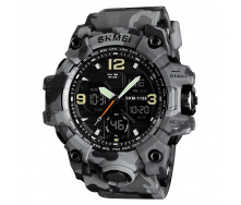 Часы наручные мужские Skmei 1155 Gray Camo, 1155BCMGY (12283-hbr)
