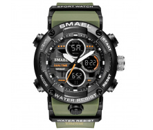 Часы наручные мужские Smael 8038 Army Green (15179-hbr)
