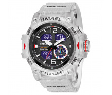 Часы наручные Smael 8007 Transparent White (15169-hbr)
