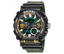 Часы наручные мужские Smael 8052 Army Green (15184-hbr)