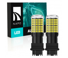 Комплект світлодіодних ламп Napo LED 3157-3014-144smd P27/7W T25 3157 2 шт Білий (2519774700)