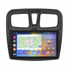 Штатная магнитола Lesko 10" Renault Logan II 2012-2018 2/32Gb CarPlay 4G Wi-Fi GPS Prime (9502-47723)