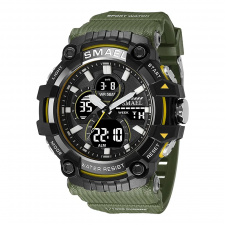 Годинник наручний Smael 8079 Army Green (16677-hbr)