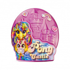 Креативна творчість "Pony Castle" Danko Toys BPS-01-01U з м'якою іграшкою Рожевий