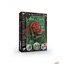 Алмазна живопис DIAMOND MOSAIC Метелик на квіточці Dankotoys (DM-02-08)