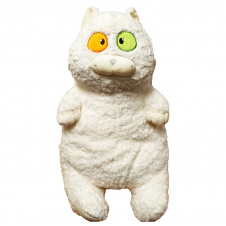М'яка іграшка "Товстий кіт" Bambi K15215, 60 см Білий