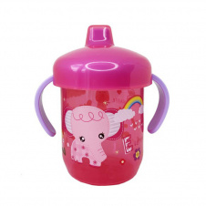 Поїльник дитячий Mega Zayka MGZ-0305 (Pink) Слоник 200 мл