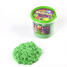 Набір креативної творчості "Кінетичний пісок "KidSand" Danko Toys KS-01-04 1200 гр Зелений